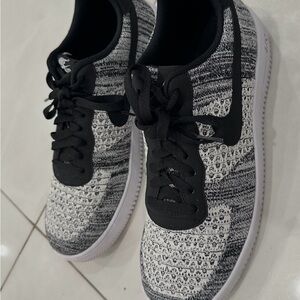 Nike Black and White Knit Sneakers